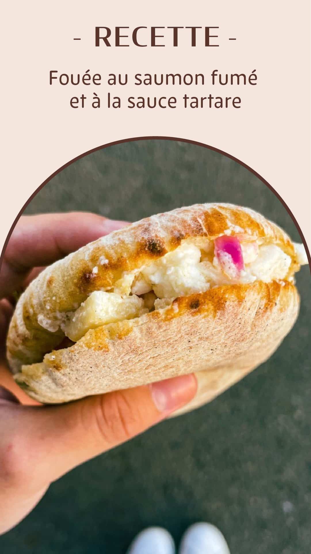Sandwich saumon fumé sauce tartare