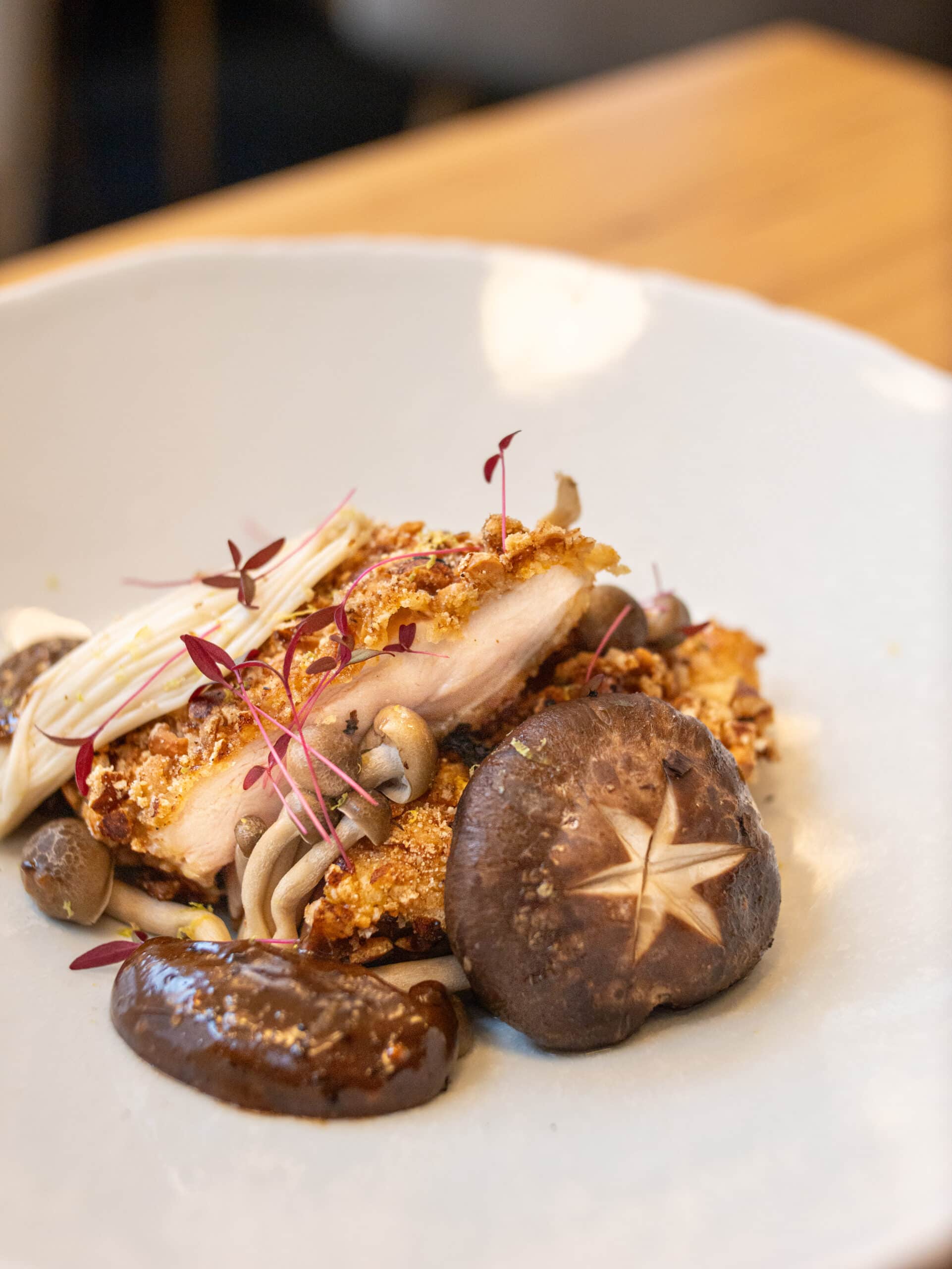 Repas poulet champignon