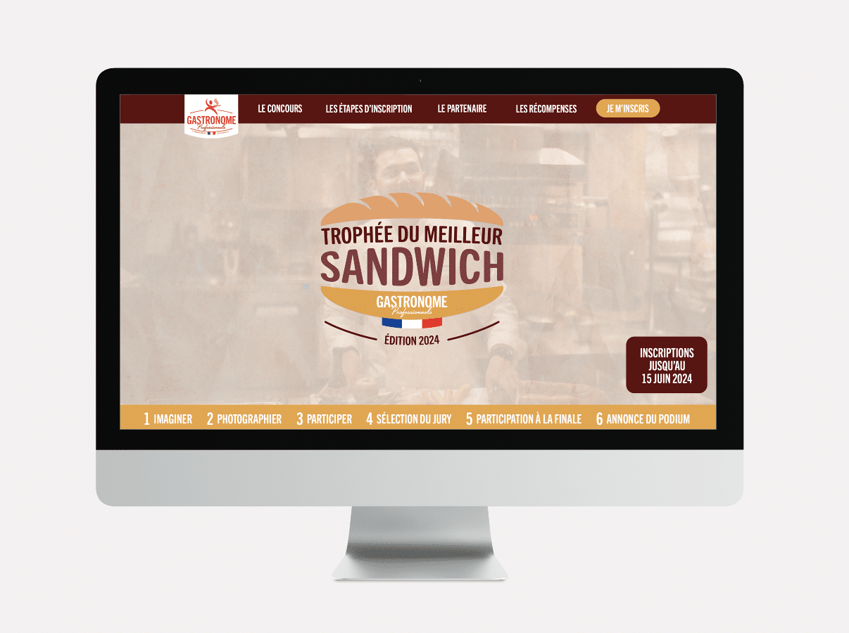 Site internet Gastronome professionnel Trophée du meilleur sandwich
