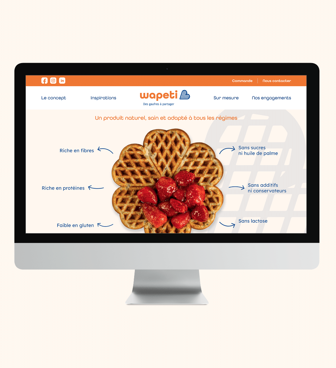 Site internet Wapeti client food agence aioli digital developpement web