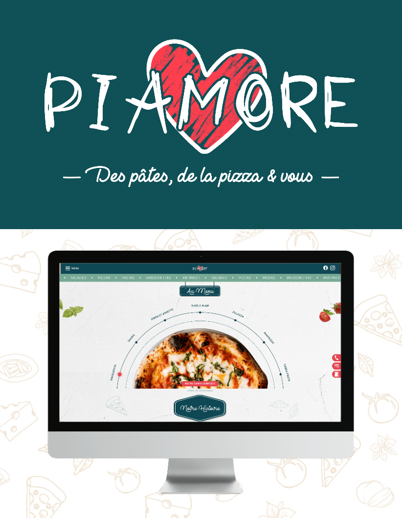 Site internet Restaurant Piamore développement web Aioli Digital