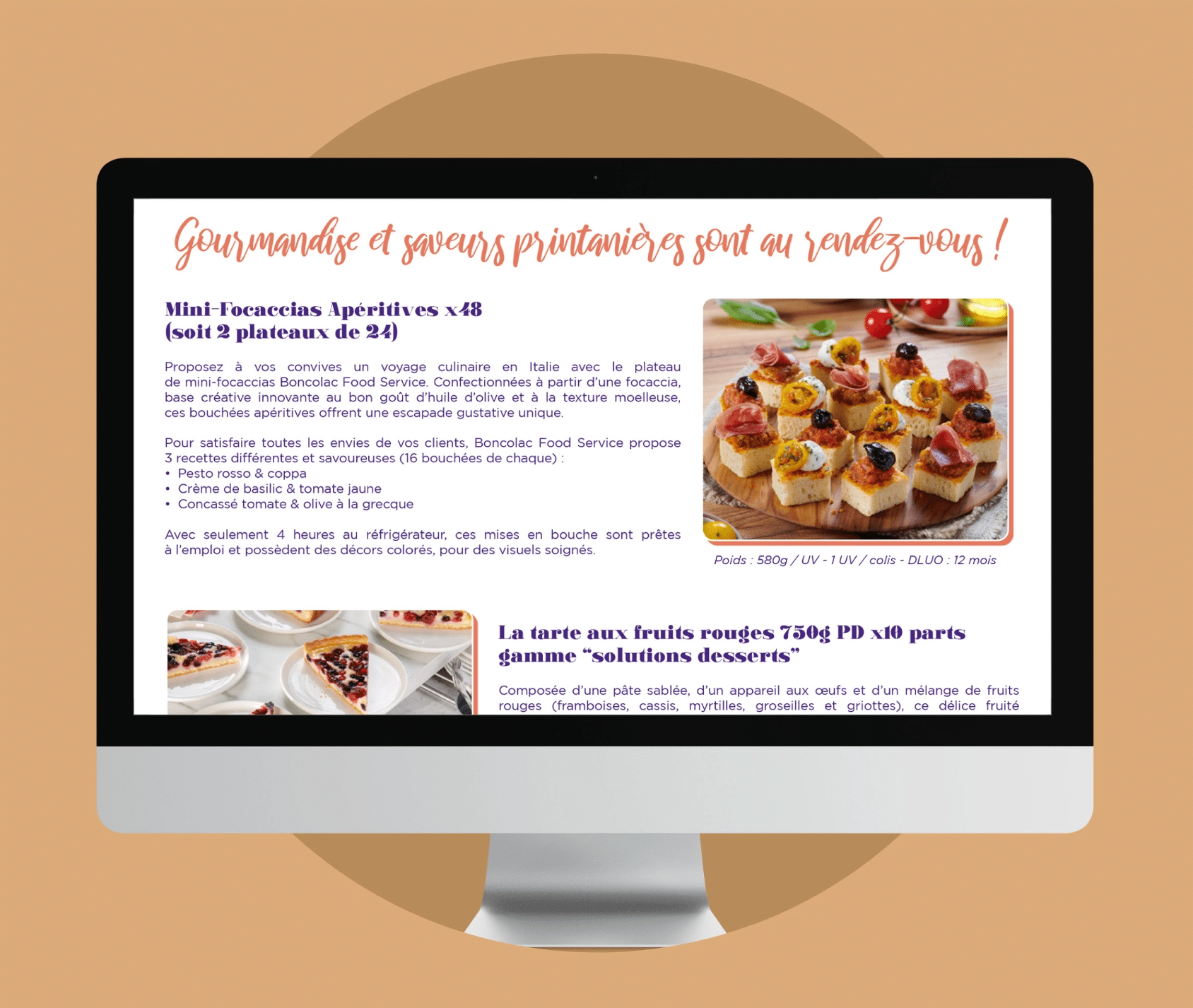 Newsletter Boncolac outil web Aioli Digital communication food