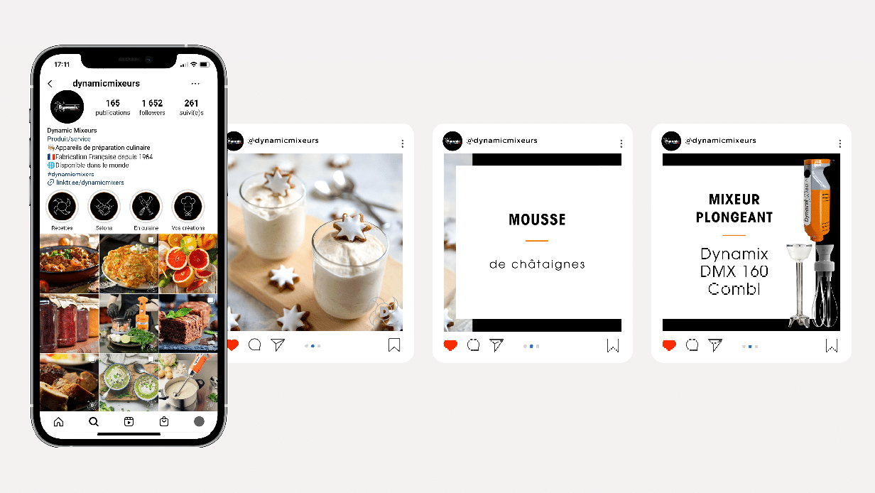 Post Instagram Dynamic Mixeurs