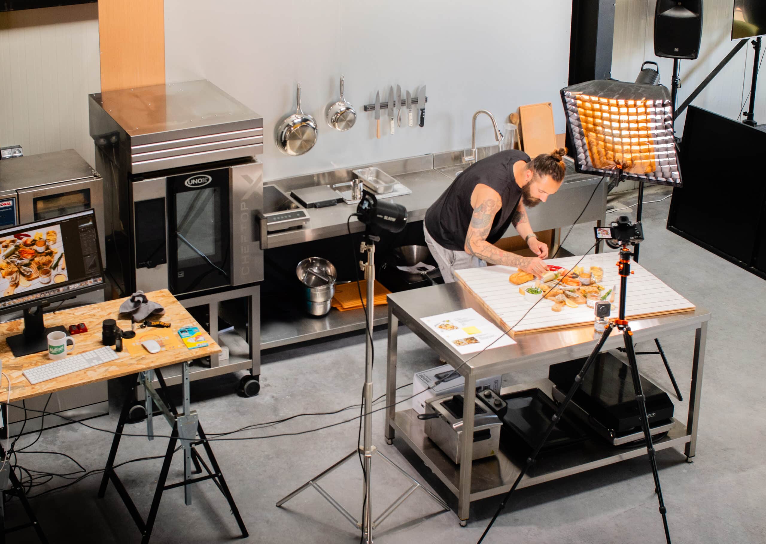 Plateau tournage BtoB Aioli Digital agence communicaiton food